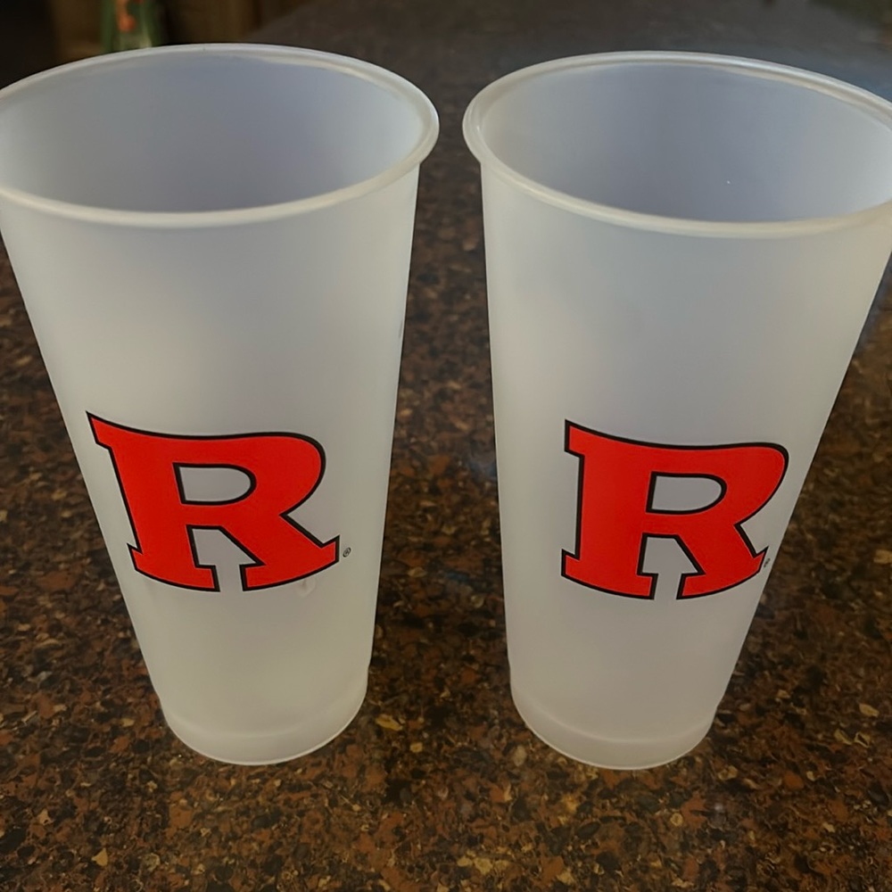 2 tall 26oz Starbucks Rutgers tumblers